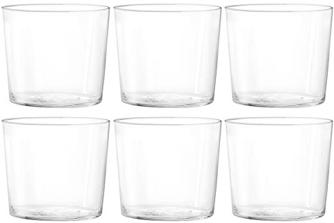 H&H set 6 bicchieri in vetro starck vino cc 270