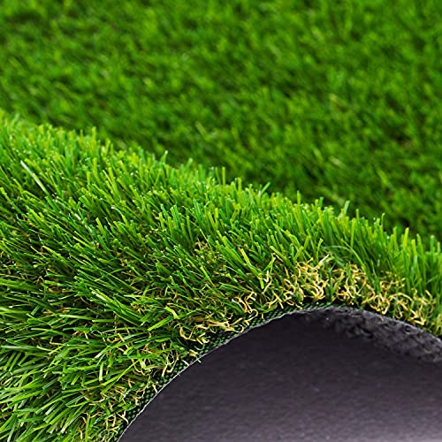 AYOHA 3 FT x 5 FT Artificial Grass, Realistic Fake Grass Deluxe Synthetic Turf Thick Lawn Pet Turf, Indoor/Outdoor Landscape, Easy to Clean with Drain Holes, Non-Toxic, High Density, 35mm