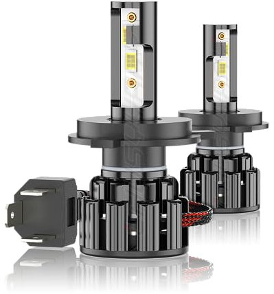 CHUSYYRAY H4 LED Headlight Bulbs,9003 High Low Beam Bulb Conversion Kit,HB2 Main Dipped Beam Headlamp Replacement Bulbs, 6000K White Light, Plug and Play, 2 Pack