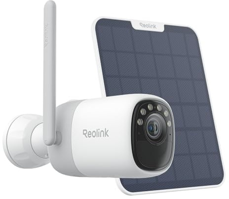 Reolink Altas, 2K Camera Surveillance WiFi Exterieure sans Fil, Pré-Enregistrement, Autonomie 540jours, Détection Intelligente, Vision Nocturne ColorX, Wi-FI 6 Bi-Bande, Altas+Panneau Solaire