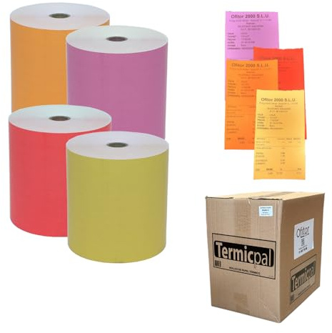 80x80 * 48 Rollos Papel Térmico TERMICPAL Variado
