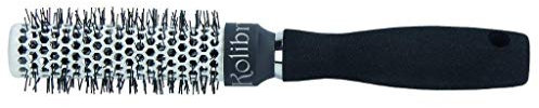 Efalock Kolibri-Softgriffbürste 25/41 mm - Haarbürste für Trockenhaar - Frauen - Schwarz/Weiß