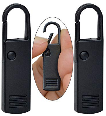 2Pcs Zipper Pulls Tab Replacement Metal Zippers Handle Mend Fixer Tag Repair for Boot, Luggage, Backpack, Suitcase and More