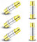 Lewttyer Cinch Cinch Buchse Kupplung Rca Verbinder RCA Chinch Adapter Audio Video Verbindung Verbindungsstück Verlängerung Adapter Vergoldet 5Pcs