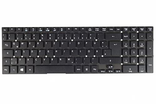 tradebit - Teclado de repuesto I Teclado para portátil I Compatible con Acer Aspire V3-571 V3-771 V3-771G E1-572 5830TG V3-772G 5755 I DE QWERTZ I Diseño alemán I Procesamiento preciso