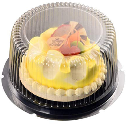 Cabilock 20PCS Clear Cake Containers with Lids, 8 Inch Round Cheesecake Packaging Box for Desserts, Pastries, and Gifts