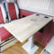 TRUNXUCL Wohnmobil Tisch mit Einstellbarer Höhe, RV Hubtisch, Klapptisch Outdoor für Camper Van Anhänger, für Umgebaute Wohnmobile zu Hause, Outdoo Camping Picknick (Color : Wit)