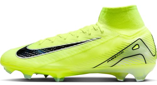 Nike Mercurial Superfly 10 Elite High-Top-fußballschuh für Normalen Rasen, Scarpe da Calcio Uomo, Volt Nero, 41 EU