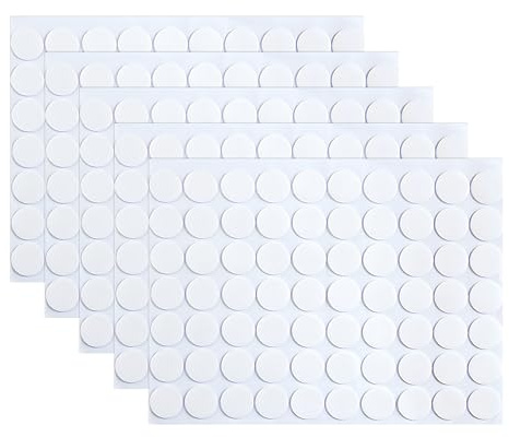 TASSFROO 350 Pièces Ruban Double Face Transparent, Amovible Autocollant Point Adhésif Rond Points Colle Ballon Multi-usages Sans Trace pour DIY Scrapbooking Fête Noël Anniversaire Mariage