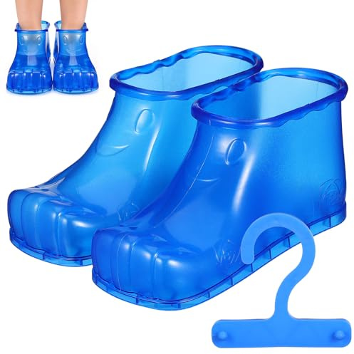 OSALADI Bottes Bain de Pieds Chaussures de Bain de Pieds Massantes Taille 42 en Pvc Bleu Faciles à Nettoyer Utiliser et Trempage aux Herbes pour Soin Familial