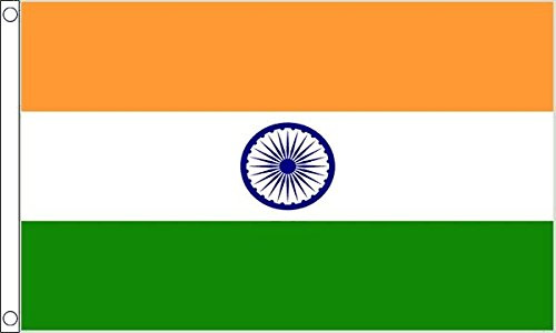 Indien stor flagga 2,4 m x 1,5 m