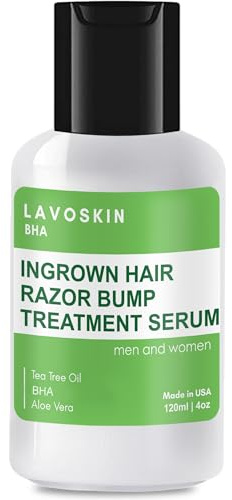 LAVO Tea Tree Gel w/Salicylic Acid - BEST Ingrown Hair Treatment - Razor Bump and Burn Remover - Bikini Lines & Acne - Use After Shaving, Hair Removal, Waxing, Laser, Electrolysis - for Men and Women