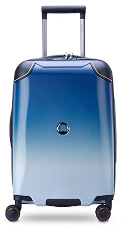 DELSEY PARIS - Delsey Cactus - Valise Cabine Rigide - 55x35x25 cm - 40 Litres - M - Gradient Blanc / Bleu