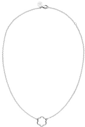 Purelei® Bloom Kette Damen (Silber) – Halskette Damen aus langlebigem Edelstahl – Wasserfeste Kette mit Anhänger – 40-45 cm Länge verstellbar – Halskette für deinen individuellen Look