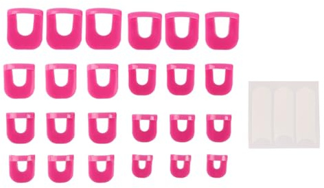 Sarini Plantillas de Esmalte de uñas, 26 (10 tamaños, Accesorios para Herramientas de decoración de uñas, Puntas de decoración de uñas, Protectores de Esmalte de uñas, los Protectores