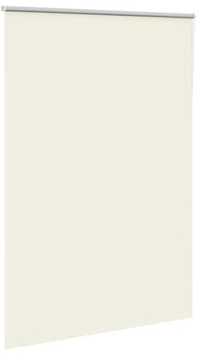 vidaXL Estor Enrollable Opaco Blanco Roto 150x210cm Tela Ancho 146,6cm, Estor día y Noche, Estor de Cocina, Estor Opaco Enrollable, Estor Opaco