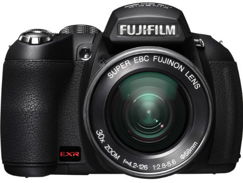 Fujifilm HS20EXR - 16MP Digital Camera (Black) - Bridge Camera - TTL - 30x Optical Zoom - 24-720mm - Full HD Video - 3 LCD - Face Detection AF - ISO 100-12800 - 8fps - AA Battery (Renewed)