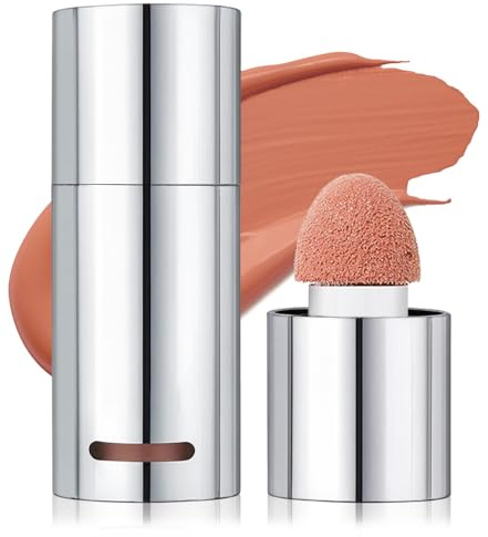 Erinde Liquid Blush, Langanhaltendes Flüssiges Rouge Mit Weichem Schwammkopf, Hochpigmentierte Farbe in Rosa, Natürlich Mattes und Feuchtigkeitsspendendes Finish Für Ein Sanftes, Frisches Aussehen #04