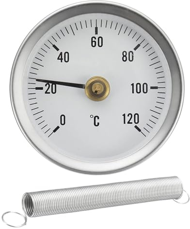 : Abrazadera De Abrazadera Ajustable - Soporte De Termografo De Acero Inoxidable De 63 Mm, Medidor De Temperatura De Muelle | Medición De Mantenimiento De Equipos Profesionales De Sistemas Energéticos