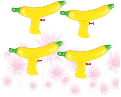 Alasum Set 4 Pezzi ad Acqua a Forma di Banana, Giocattoli Acquatici Estivi per Giochi in Piscina e Spiaggia, Contenitore Acqua, Spruzzatori Divertenti per Feste All’aperto