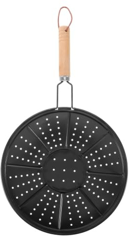 OSALADI Värmediffusor för gas- och elspis - Rostfritt stål värmefördelande induktionshäll adapterplatta för flatbröd, tortilla med mera