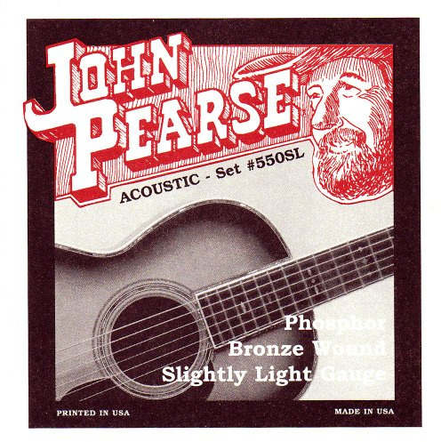 John Pearse Acoustic Guitar Strings Phosphor Bronze Slightly Light