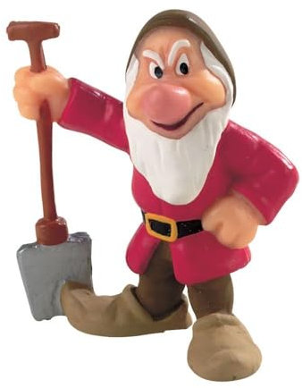 Bullyland 12478 – leksaksfigur dvärg Brummbjörn från Walt Disney snövitt, ca 5,1 cm, detaljerad, perfekt som en liten gåva för barn från 3 år