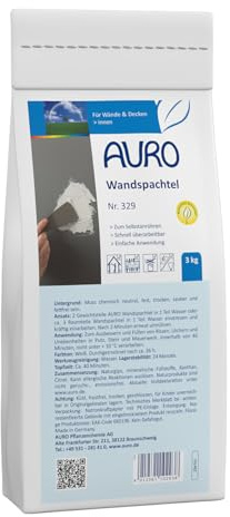 Auro Wandspachtel - 3kg, Pulver, Wandspachtelmasse, Holzleim, klar, Eimer, hoch, wasserresistent, Wände, Mauerwerk