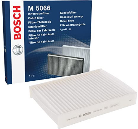 Bosch Filtro Abitacolo Standard M5066, Filtro di Ricambio - Filtra polline e polveri per un'aria più pulita all'interno del veicolo