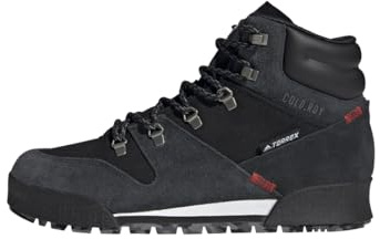 adidas Herren Terrex Snowpitch Cold.RDY Hiking Shoes Wanderschuhe, Core Black/Core Black/Scarlet, 44 2/3 EU
