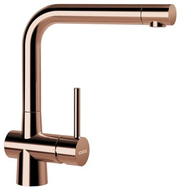 SCHOCK Küchenarmatur LAIOS Copper – hochdruck Armatur mit Festauslauf und Standard Norm-Anschlüssen