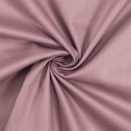 Baumwollstoff Popeline, 100% Baumwolle, Stoff zum Nähen, uni altlila (Länge am Stück: ab 50cm / Breite: 148cm)