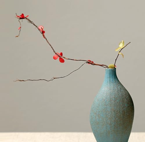 Japanese Style Ceramic Flower Vase Small Ikebana Flower Bud Vase Flower Arrangement Pottery Vases 15
