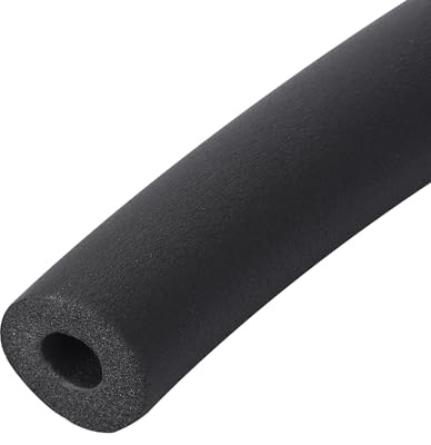 binifiMux 2 Pieces 1-1/4 I.D. Pipe Insulation Foam Tube,1-1/4 ID x 3/8 Thick. x 2 OD x 6 FT Foam Tubing for AC Unit, Guitar Stands, Exercise Machine Handle and Roof Rack