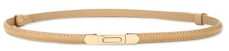 LumiSyne Mujer Cinturón De Cuero Fino Color Sólido Clásico Hebilla Pulsador De Aleación Cinturones De Cuero Ajustable Cinturón Delgado Cinturón De Cintura Para Vestido Camisa Jeans Pantalones Abrigo