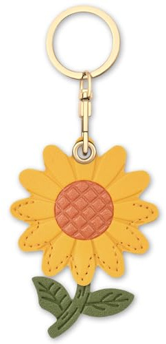 AXFEE tecknad frukt läder AirTag nyckelring fodral för Airtag, Solrosor, #1 Leather
