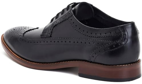 Base Twain Mens Smart Shoes Black 11 UK