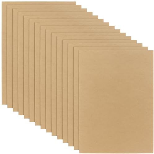 NAMYEUT Paquete de 15 tableros de madera MDF de 40 x 30 cm, tableros de madera MDF sin terminar de 3 mm de grosor, tablero de proyectos de arte para manualidades, grabado láser, pintura, proyectos de