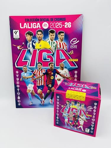 manuelkant Album vuoto + Scatola Box 50 bustine per la raccolta di figurine LaLiga 2025 2026