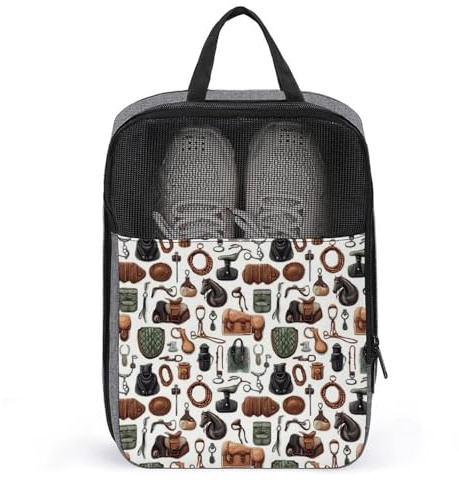 Bolsas de zapatos de golf para viajes, mujeres y hombres, equipamiento de equitación, bolsas de zapatos de viaje para empacar en maleta, bolos, danza, fútbol, tacos, organizador para gimnasio, con