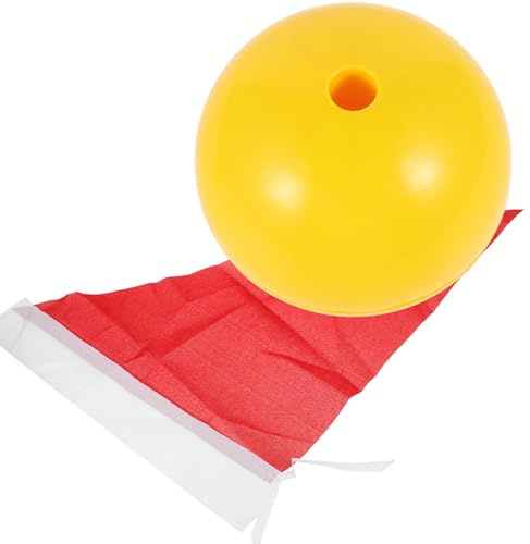 HEMOTON Set Bandierine Angolari Triangolari per Calcio Base ABS Riempibile D’Acqua, Attrezzatura per Allenamento di Agilità Stabile e Portatile, Accessori per Marcatura Campo Calcio