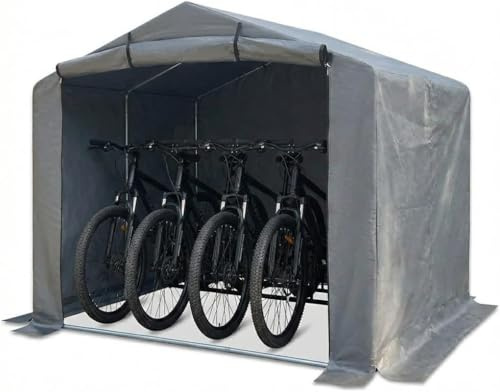 Kapler Cobertizo para bicicletas: 2,5 x 2,2 m para jardín, tienda de campaña, impermeable, portátil, exterior, garaje, movilidad, scooter, motocicleta