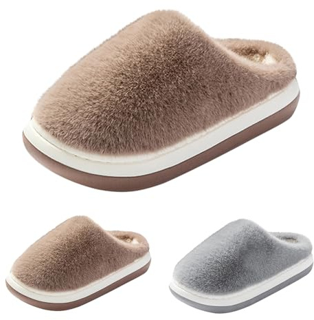 Tofflor herr plysch filttofflor med halkfri sula fluffiga | Tofflor herr filt vinter varma hustofflor med fodrade stugskor mjuka bekväma tofflor solida hemmaskor