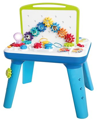 Baby Einstein, Curiosity Table Spieltisch mit 65 Melodien, abnehmbaren Füßen, Lichtern, Zahnrädern und vielem mehr
