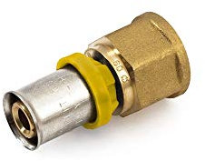 NIPLES RACCORDO TUBO MULTISTRATO A PRESSARE x ACQUA/GAS trident gf 20x1/2 femmina