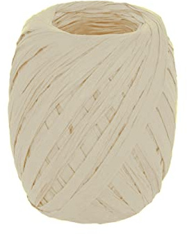 Papierbast, natürliche Farbe, 4 mm x 30 m.