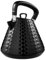 GEEPAS 1.5L Cordless Electric Kettle | Traditional Pyramid Kettle with 360° Rotational Base Strix Control Auto Shut Off & Boil Dry Sensor | Space Saving Cord Storage LED Indicator | 3000W Argyle Black