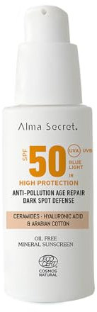 Solar Facial Natural SPF50 CON COLOR (SAND) con Ceramidas, Antimanchas y Oil-Free 50 ml - ECOCERT COSMOS NATURAL