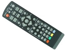 Generic Remote Control for Ergo 1217 1204 & Lorton T2-10 T2-18 Smart HD SD DVB-S2 DVB-T DVB-T2 Digital SAT Receiver, black