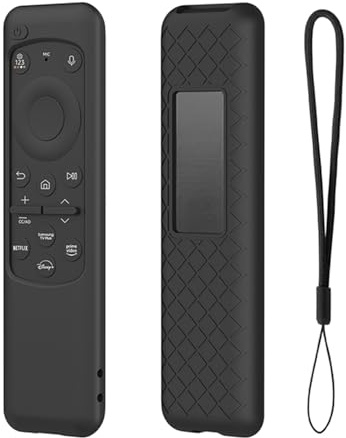 Funda de Mando para Samsung Smart TV TM2360E, Cubierta de Control Remoto de Carga Solar, Funda para Mando a Distancia para Samsung BN59-01432A, Funda de Silicona con Cordón Anit-Lost